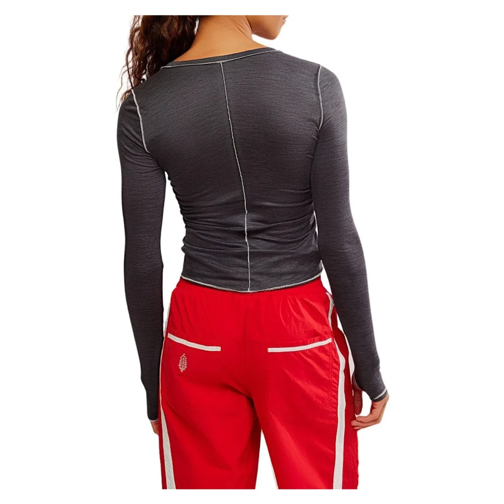 Free People Movement Right on the Run Long Sleeve Layer - Picture 3 of 6